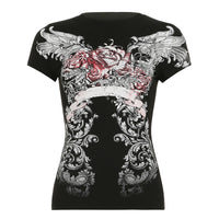 European-style Trendy Women's Slim-fit Short-sleeve Tops For Girls