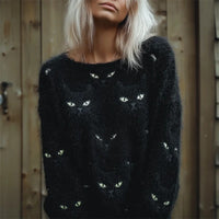 Halloween Men And Women Same Style Loose Sweater