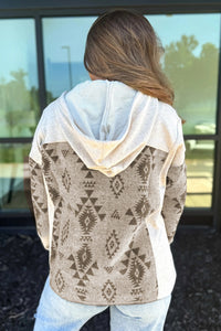Women's Vintage Jacquard Casual Long Sleeve Jacket