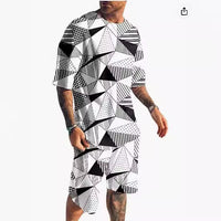 Short-sleeved Shorts Two-piece Sports And Leisure Men's Suit