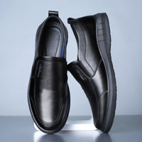 Men's Soft Leather Soft Bottom Non-slip Casual Leather Shoes