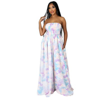 Leisure Chest Wrapped Loose Women's Jumpsuit
