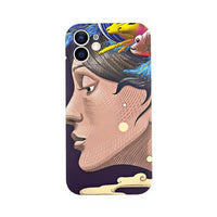 Liquid Silicone Illustration Japanese And Korean Style Female Personality Mobile Phone Case