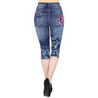 Fashion Denim Leggings Women's Cropped Pants