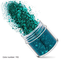 Green Manicure Set 12 Colors Mixed Nail Sequins Glitter Powder Gradient Laser Powder