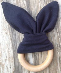 Handmade wooden natural baby teether