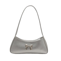 Texture Minimalist Underarm Elegant Bow Shoulder Bag