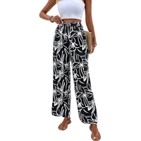 Women's Casual Printed Straight-leg Pants