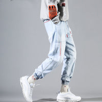 Summer light blue jeans