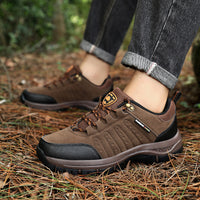 Mens And Womens Autumnwinter Leather Hiking Shoes Lightweight Outdoor Sports