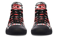 Printed Couple High-top Canvas Shoes