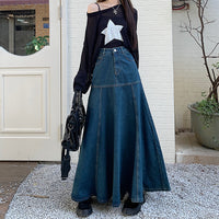 Women's Slim Wrapped Hip Denim Skirt