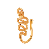 Copper Inlaid Zircon Star Love U Shaped Nose Clip