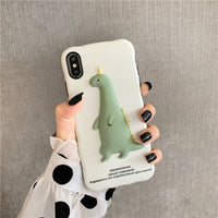 Three dimensional lovely silicone mobile phone case