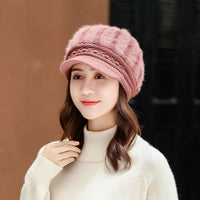 Rabbit wool knitted hat