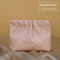 Large-capacity Cosmetic Bag With Dual Zippers