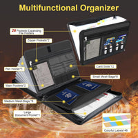 Waterproof And Fireproof File Bag Foldable Organ File Bag