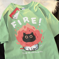 Transformation Lion Short-sleeved T-shirt Men's Summer Casual Pure Cotton