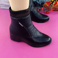 Wholesale Adult Soft Leather Women's Ankle Boots