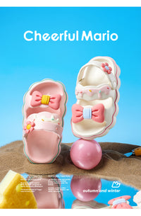 Cheerful Mario Children's Women's Summer Children Non-slip Parent-child Princess Sandals