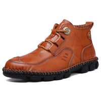 High-top tooling men's short boots
