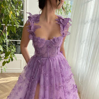 Elegant Lace Beach Dress For Banquets