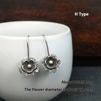 Homemade Sterling Silver Earrings Eardrop Silver Accessories Silver Ear Hook