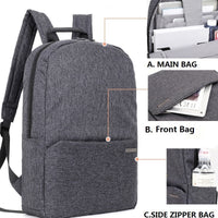 Men's simple casual backpack