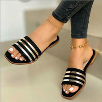 Hollow outdoor slippers women