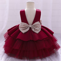 Mesh puffy princess cake dress