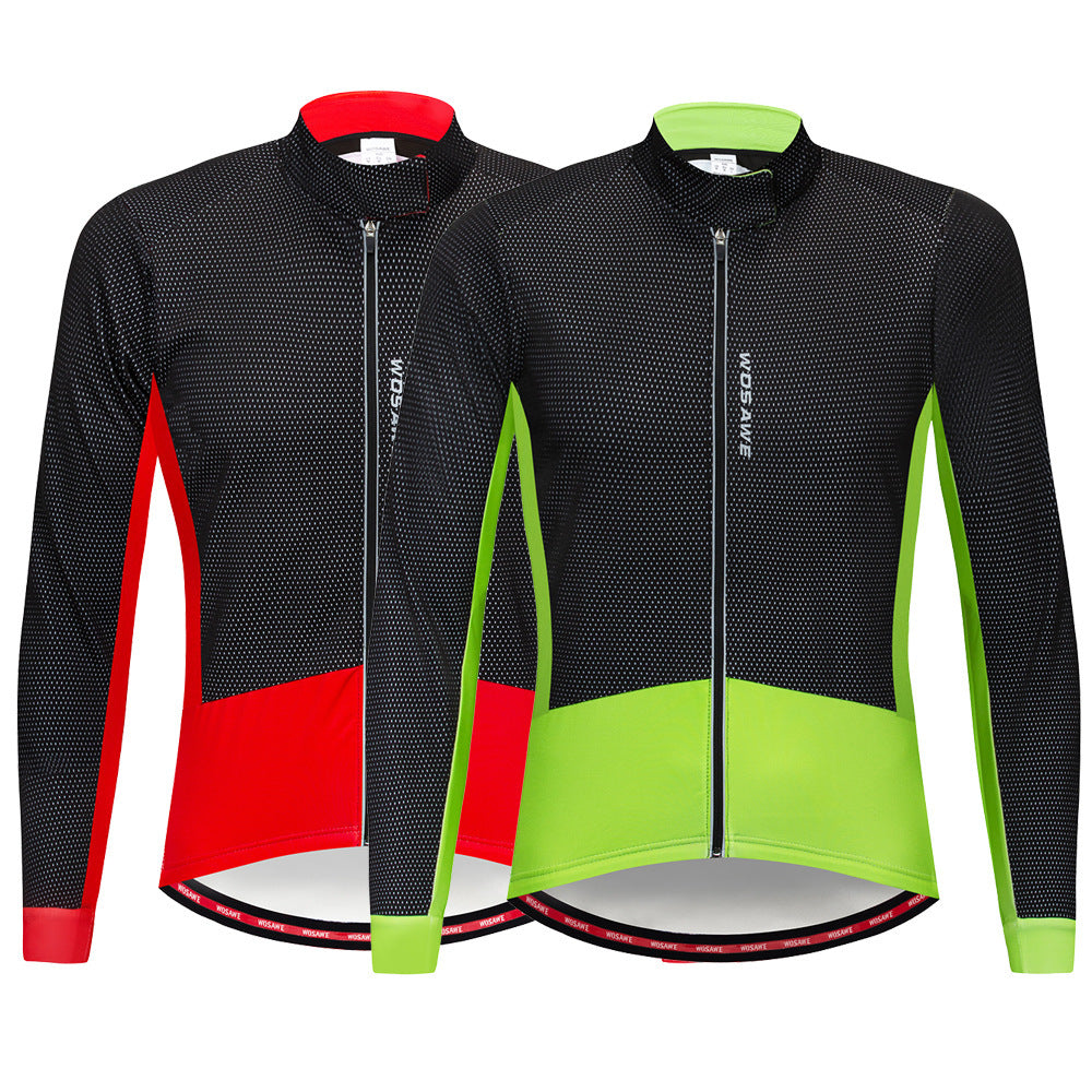 Autumn and winter cycling wear fleece warm jacket