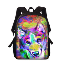 Pet dog print backpack