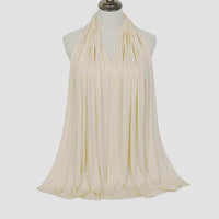 Solid Color Rayon Jersey Women's Scarf Mercerized Cotton Modal Kerchief
