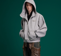 Design Hooded Sweater Heavy Industry Loose