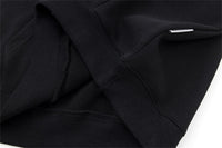 Two-hand Handle Letter Printing Velvet Padded Hooded Sweatshirt