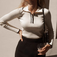 Shirt French Style Slim Fit Sunken Stripe