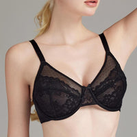 Women's Plus Size Underwear Ultra-thin Lace Bra
