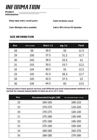 Men's Cropped Tooling Spring And Autumn Loose-fitting Casual Ankle-banded Trousers Multi-pocket