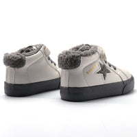Children's Star Sports High-top Plus Velvet Toddler Shoes