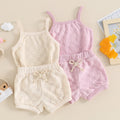 Girls Summer Vest Shorts Set