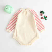 Baby long-sleeved knitted jumpsuit