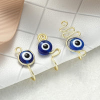 Stainless Steel Devil's Eye False Nose Ring