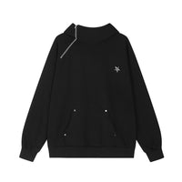 Simple High Street Fashion Brand Design Pullover Loose Hoodie