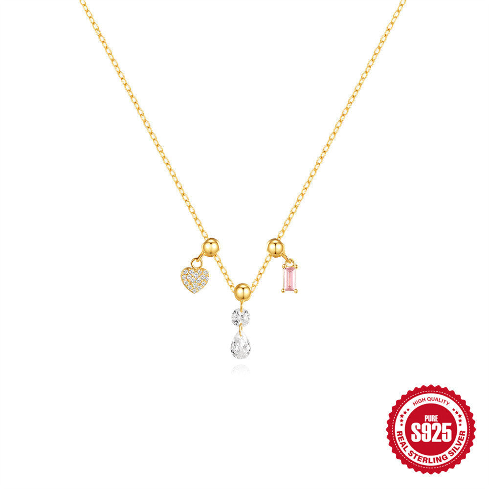 Removable Accessory Pendant Necklace With Diamonds