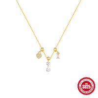 Removable Accessory Pendant Necklace With Diamonds