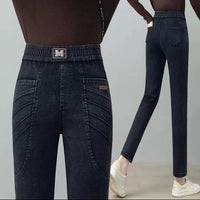 Straight-leg High-waisted Loose-fitting Wide-leg Pants