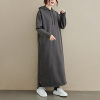 Womens Loose Fitting Long Sleeve Dress