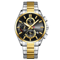 Men's Steel Strap Watch Waterproof Six-pin Timing