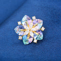 Light Luxury High-grade Super Shiny Snowflake Personality Corsage Suit Jacket Elegant Pin