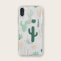 Cactus transparent phone case